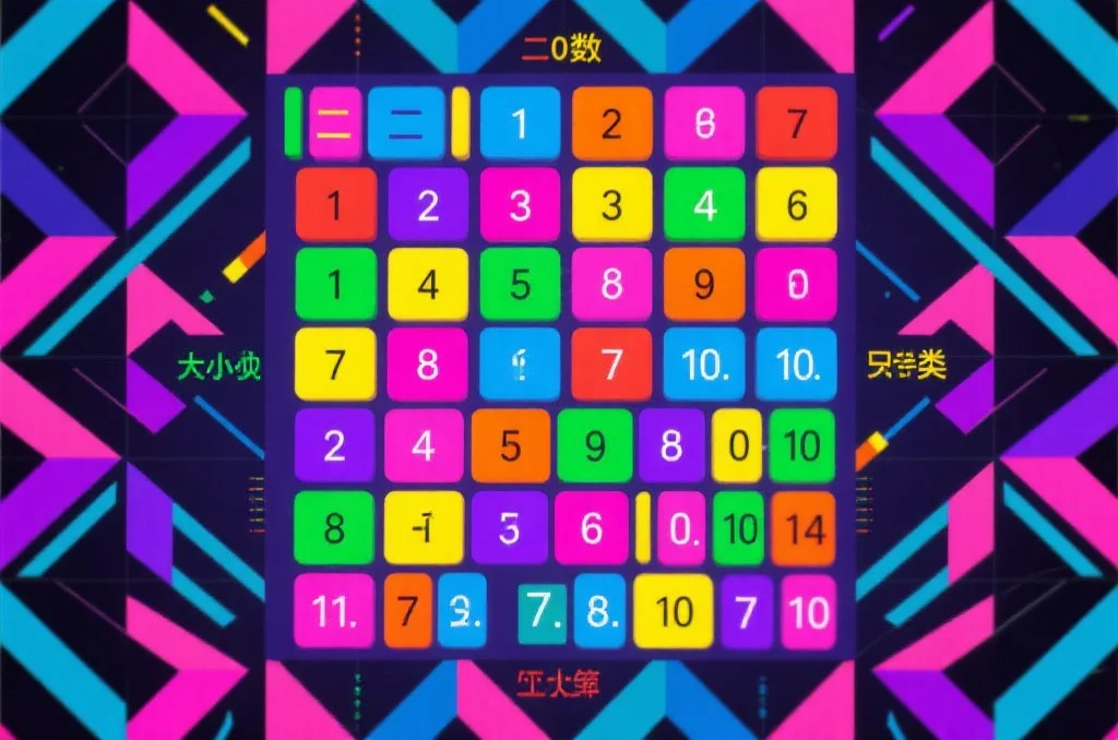 数字大小单双分类示意图